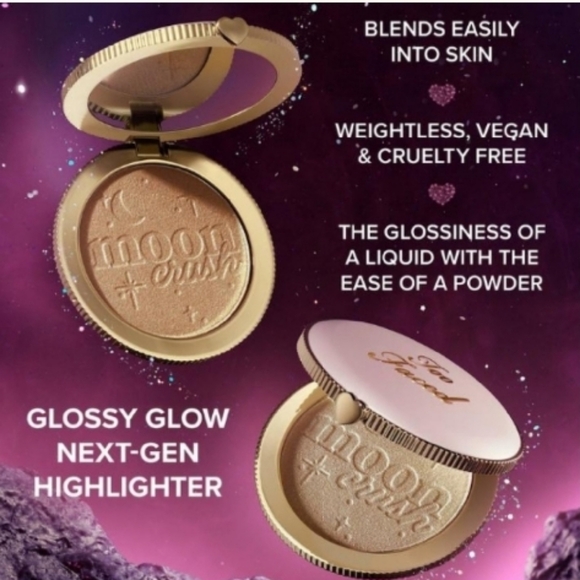 Too Faced Moon Crush Highlighter in Summer Moon (Bronzed Rose Gold) - Picture 9 of 15